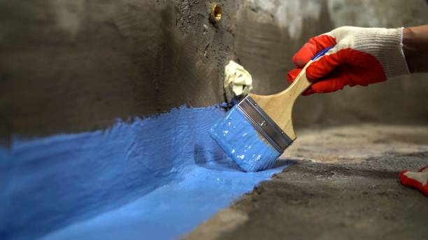 Commercial Interior Drainage System project at a East Concord, NY business property by SJ Waterproofing Pros